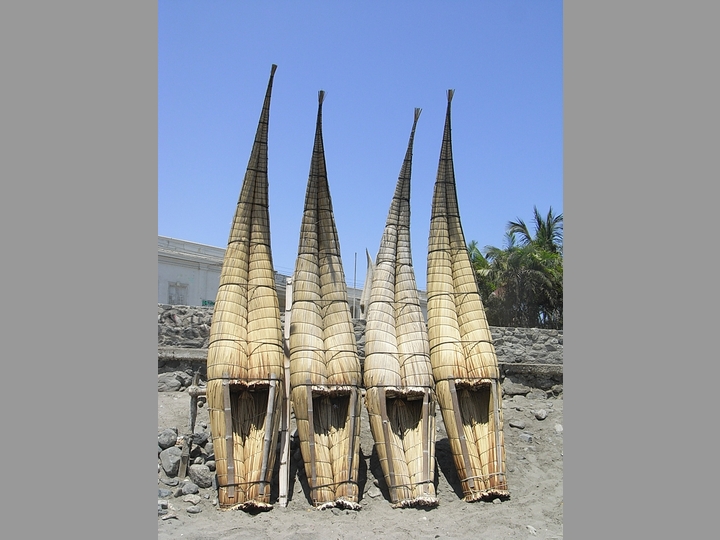 Schilfrohrpferdchen in Huanchaco - Peru